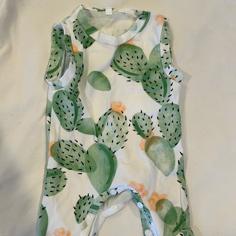 Cactus sleeveless romper
